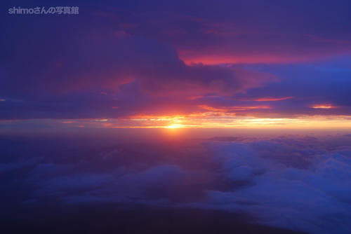 富士山からの夜明けその１